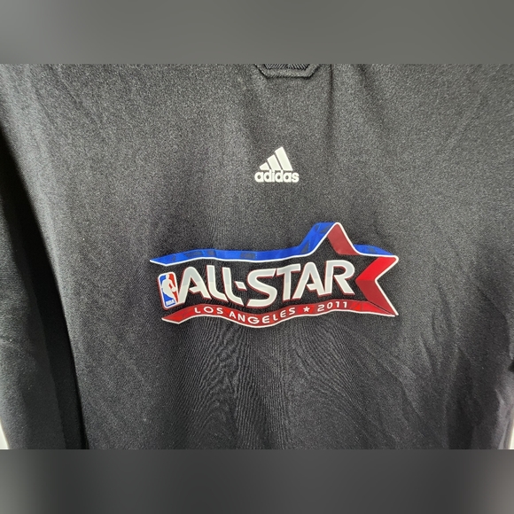 Adidas L.A. 2011 NBA All Star Game Men's Microfiber V-Neck T-Shirt Size XL Black - Picture 2 of 11